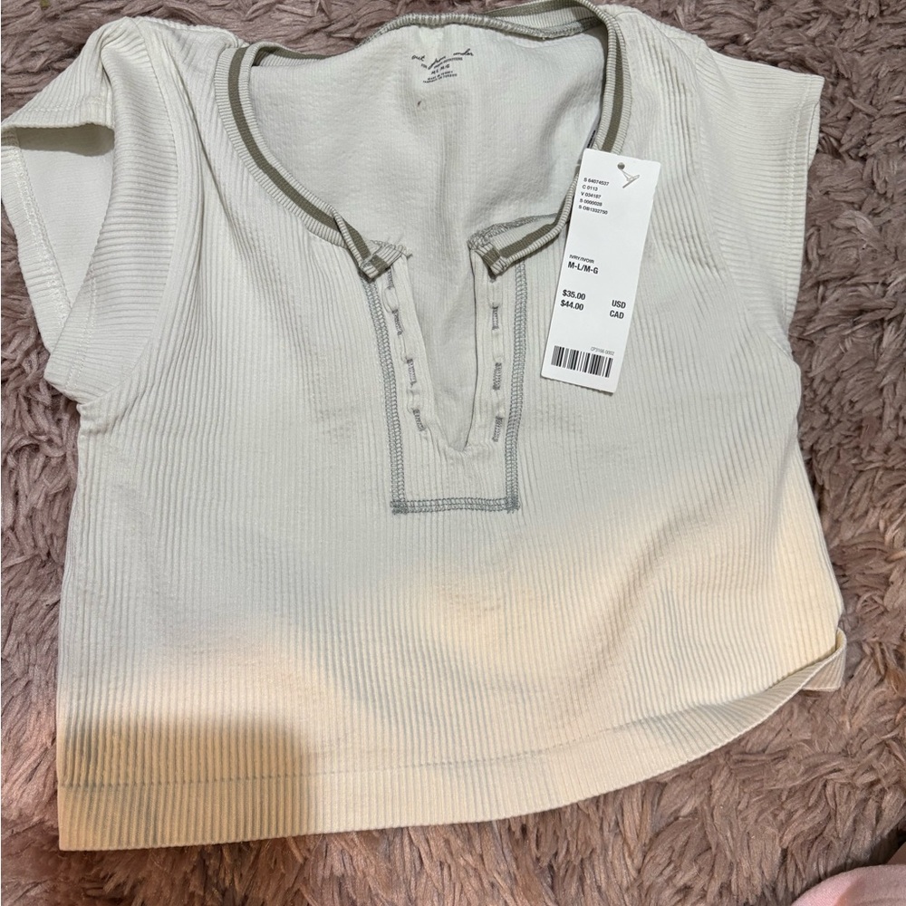 Urban Outfitters Women's Cream Top